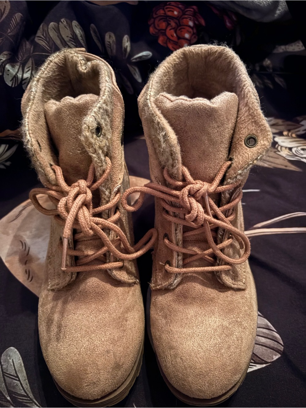 Rock & Candy by Zigi Suede Sherpa Lined Ankle Boots